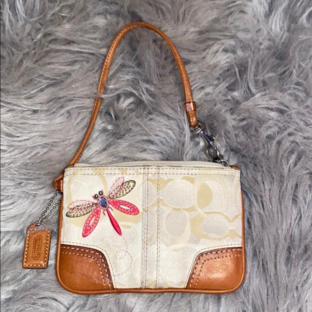 Coach Dragonfly Wristlet